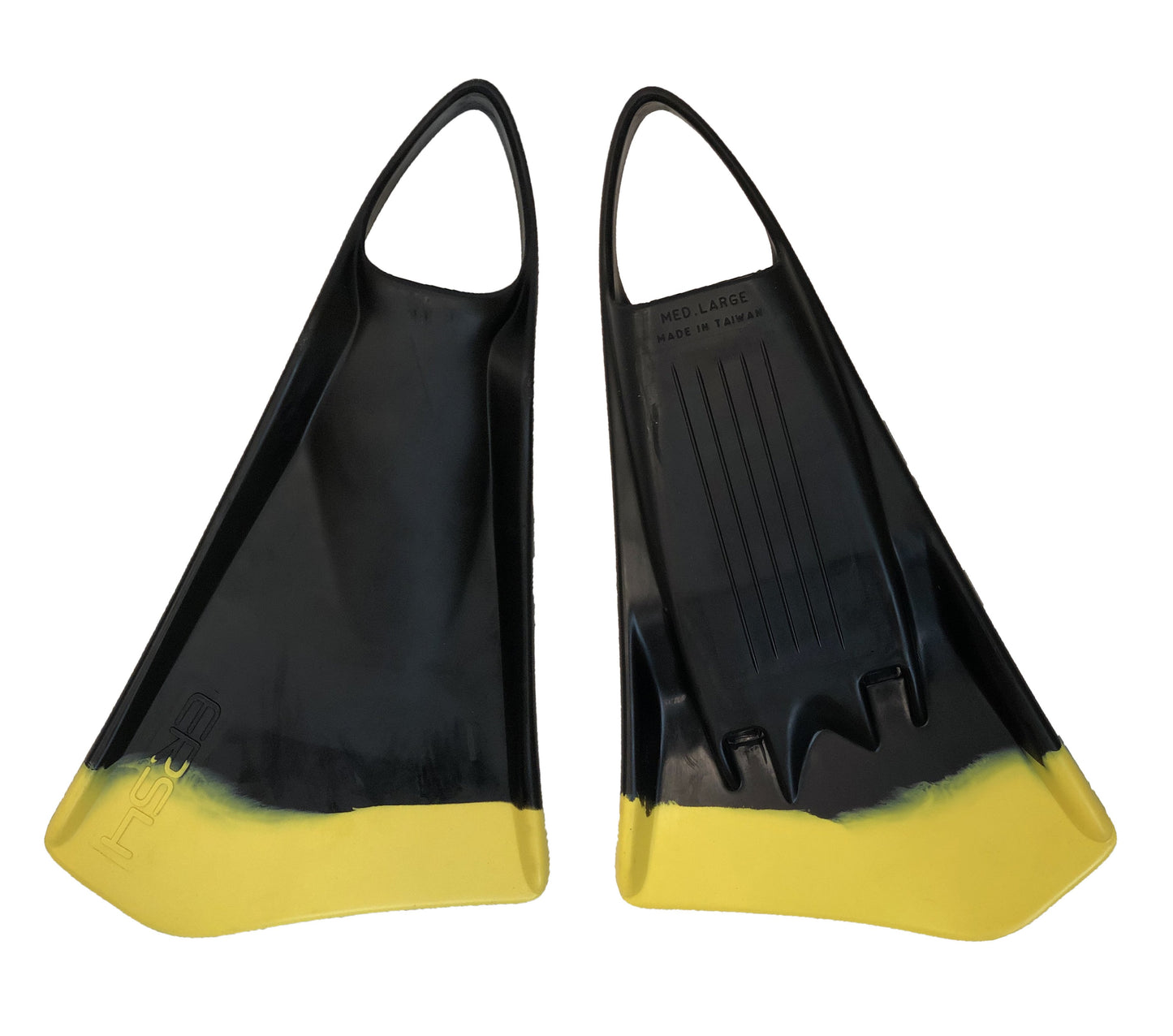 ERS4 Swim Fins BLK/YW Tip